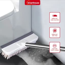 Cây Chà Sàn Nhà Tắm Đa Năng 2 trong 1, Chổi Cọ Sàn Gạt Nước Thông Minh Có Tay Cầm Dài 1