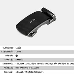 Mặt Thắt Lưng Nam Rời LECOS LDH19 Kim Loại Đúc Nguyên Khối Chống Xước Bền Màu 3