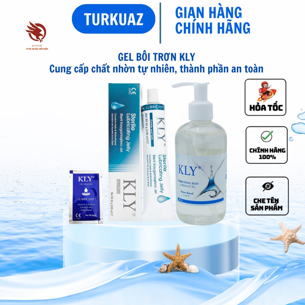[ CHÍNH HÃNG ] - Gel bôi trơn gốc nước KLY từ Thổ Nhĩ Kỳ, Cung cấp độ ẩm tự nhiên, An toàn, Hiệu quả