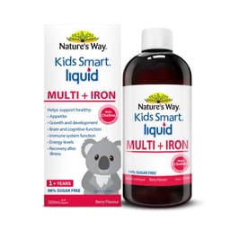[Date T9/2029]Siro Bổ Sung Sắt Và Multi Vitamin Cho Bé Nature's Way Kids Smart Liquid Multi + Iron  200ml 8