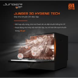 Máy Rửa Chén Bát Junger Leopard DWJ-136-VG 13 bộ, Sấy Độc Lập, 8 Chức Năng, Sạch Khô Khí Nóng, BH 7 Năm 5