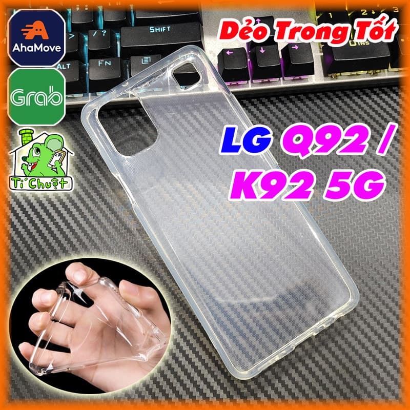 [Ảnh Thật] Ốp Lưng LG Q92 5G/ K92 Silicon Dẻo Trong Suốt