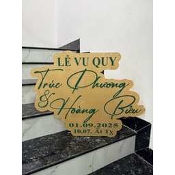 BẢNG CHỮ MICA TÊN CÔ DÂU CHÚ RỄ/ DECOR TIỆC CƯỚI 4
