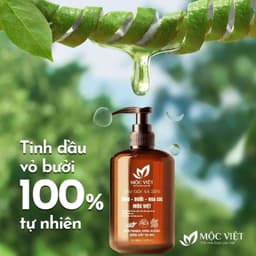CHÍNH HÃNG Sữa Tắm Trà Xanh Mướp Đắng, Dầu Gội Gừng Bưởi Hoa Cúc Mộc Việt 8