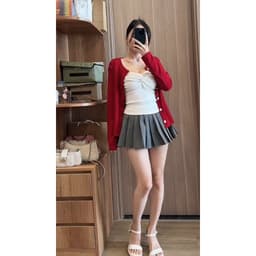 [Deal Mở Bán] Áo Khoác Cardigan Trơn Basic Nhiều Màu Mùa Thu Đông Kiểu Dáng Tiểu Thư Chất Thun Gân Tăm Dày Dặn 5