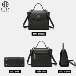 [Tặng hộp 20.10] Túi xách nữ thời trang ELLY EL85 đeo chéo đeo vai cao cấp chính hãng 6