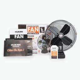 Thân Quạt HUKAN G1-BPF08BS | 21V- Cánh Quạt 8 INCH |  Góc Gập Lên Xuống 90° | Quạt Làm Mát Di Động Nhỏ Gọn, Tiện Lợi 9