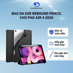 Ốp lưng Ipad gen 7 8 9 ESR rebound pencil nhựa dẻo 10.2 inch màu đen chống bẩn - Hàng chính hãng 2