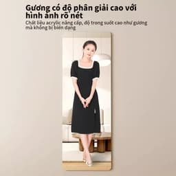 【Chống vỡ】Gương treo tường toàn thân cao cấp dùng trang trí phòng, tặng kèm miếng dán 6