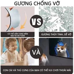 【Chống vỡ】Gương treo tường toàn thân cao cấp dùng trang trí phòng, tặng kèm miếng dán 2