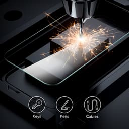 Cường lực chống vân tay ESR cho iPhone 16/ 16 Plus/ 16 Pro/ 16 Pro Max có khung tự dán 4