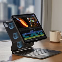 Bao da ESR kèm bàn phím Magnetic Rebound 360 Bảo vệ toàn diện 3 góc cho iPad Air 11" 13" (2024/2025/2026) Pin 180h 5