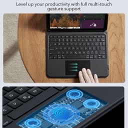 Bao da ESR kèm bàn phím Magnetic Rebound 360 Bảo vệ toàn diện 3 góc cho iPad Air 11" 13" (2024/2025/2026) Pin 180h 6