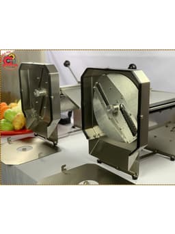 Máy thái sợi, thái lát, thái sung, cà rốt, su hào, đu đủ, xả ớt, xúc xích Chạy Điện Kết Hợp Quay Tay 2