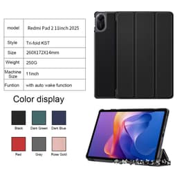 [Ảnh Thật] Bao Da MTB Xia0mi REDMI PAD 2 11" 2025 Gấp 3 Khúc Lưng Cứng Có Nam Châm 2