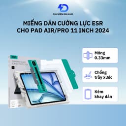 Kính cường lực kèm khung tự dán ESR cho iPad Air/ iPad Pro 11 inch 2024 - chính hãng 1