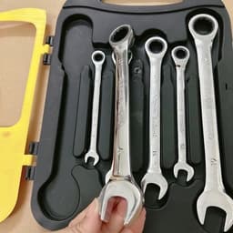Bộ 7 cờ lê vòng miệng tự động KETY, bộ cờ lê tự động 8-19mm, thép CRV bền chắc, đa năng tiện dụng 4