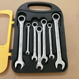 Bộ 7 cờ lê vòng miệng tự động KETY, bộ cờ lê tự động 8-19mm, thép CRV bền chắc, đa năng tiện dụng 5