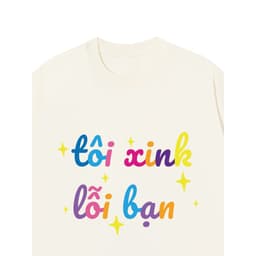 Áo Vớ Vẩn Vui Tươi REDLABEL Áo Thun TÔI XINK LỖI BẠN Cotton 100% Oversize Nam Nữ TS26 6