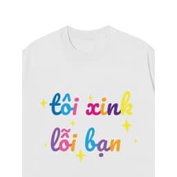 Áo Vớ Vẩn Vui Tươi REDLABEL Áo Thun TÔI XINK LỖI BẠN Cotton 100% Oversize Nam Nữ TS26 7