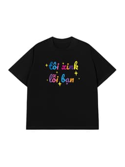 Áo Vớ Vẩn Vui Tươi REDLABEL Áo Thun TÔI XINK LỖI BẠN Cotton 100% Oversize Nam Nữ TS26 9