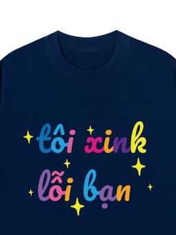 Áo Vớ Vẩn Vui Tươi REDLABEL Áo Thun TÔI XINK LỖI BẠN Cotton 100% Oversize Nam Nữ TS26 14