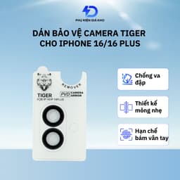 Dán cường lực Tiger Camera Lens Protector cho Phone 16/16Plus 1