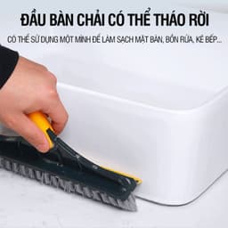 Chổi Chà Sàn Nhà Tắm 2in1 LIGHBULB - Cây Gạt Nước Nhà Tắm Thông Minh Vệ Sinh Nhà Cửa Xoay 120 Độ 6