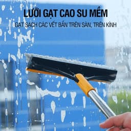 Chổi Chà Sàn Nhà Tắm 2in1 LIGHBULB - Cây Gạt Nước Nhà Tắm Thông Minh Vệ Sinh Nhà Cửa Xoay 120 Độ 7
