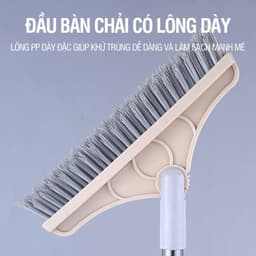 Chổi Chà Sàn Nhà Tắm 2in1 LIGHBULB - Cây Gạt Nước Nhà Tắm Thông Minh Vệ Sinh Nhà Cửa Xoay 120 Độ 5
