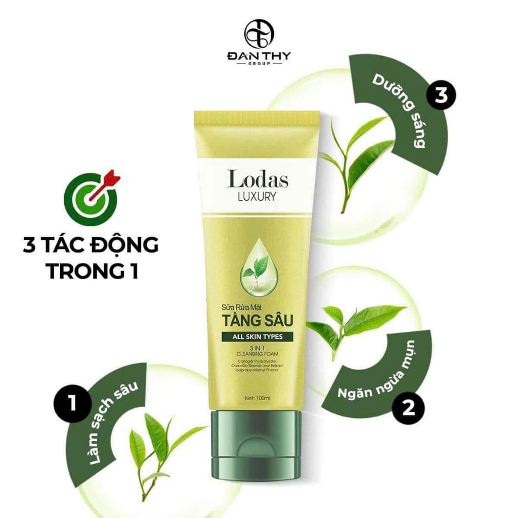 Sữa Rữa Mặt Tầng Sâu Lodas Luxury Đan Thy