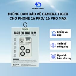 Dán bảo vệ camera Tiger cho Phone 16 Pro/16 Pro Max chống bụi bẩn 1
