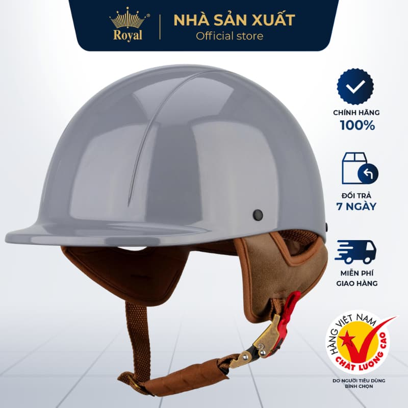 Mũ Bảo Hiểm Royal Chính Hãng M88 Mũ Cá Heo Nửa Đầu,Hợp Nam Nữ Bảo Hành 12 Tháng Nhà Sản Xuất