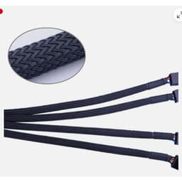 Cáp chia 4 chân 4 pin  fan 12V PWM bọc lưới màu đen 26,5cm 3