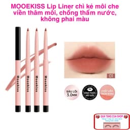 Chì kẻ viền môi MOOEKISS màu tự nhiên,chống nhoè,không khô môi và chống nước 250mg. 1