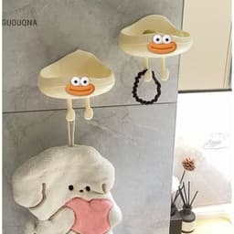 Guouqna Hộp Xà Phòng Đám Mây Dễ Thương Treo Tường Xà PhòngMóc Treo Thoát Nước Giá Để Đồ Phòng tắm… 2