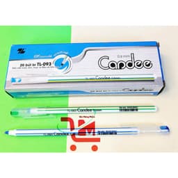 Hộp 20 Cây Bút Bi Nến Thiên Long TL093 Ngòi 0.6MM,Mực Xanh, Đỏ, Màu Mực Đậm, Nét Đều, Ngòi Êm/Hàng Thiên Long Chính Hãng 3