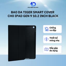 Bao da iPad Tiger Smart Cover cho iPad Gen 9 10.2 inch màu đen - chính hãng 1