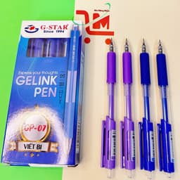 Hộp 12 Cây Viết Bi GP-07 GSTAR Ngòi 0.5MM, Mực Xanh, Tím, Đỏ, Đen Ngòi Êm , Mực Đậm / Bút Bi GSTAR Chính Hãng 3