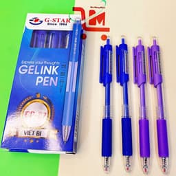 Hộp 12 Cây Viết Bi GP-07 GSTAR Ngòi 0.5MM, Mực Xanh, Tím, Đỏ, Đen Ngòi Êm , Mực Đậm / Bút Bi GSTAR Chính Hãng 4