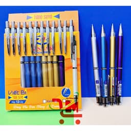 Vỉ 12 Cây Bút Bi TODOSUYO Mực Xanh Ngòi 0.7MM, Sản Xuất Theo Tiêu Chuẩn Nhật Bản/Bút Bi GSTAR Màu Mực Đậm, Ngòi Êm 4