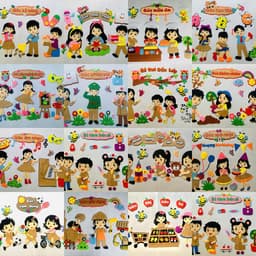 Đồ mầm non - Tổng hợp tranh góc mầm non dùng trang trí nhiều mẫu 1
