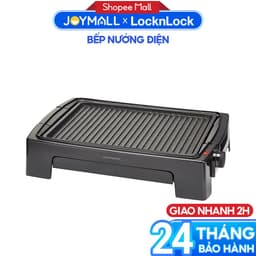 Bếp nướng điện LocknLock EJG221 1300W -Hàng chính hãng, mặt bếp chống dính, 5 mức nhiệt - JoyMall 1