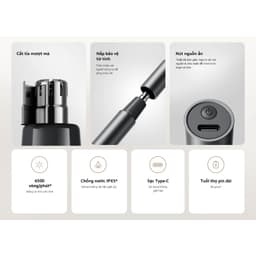 Máy Tỉa Lông Mũi Xiaomi Nose Hair Trimmer Chính Hãng BH 12 Tháng 3