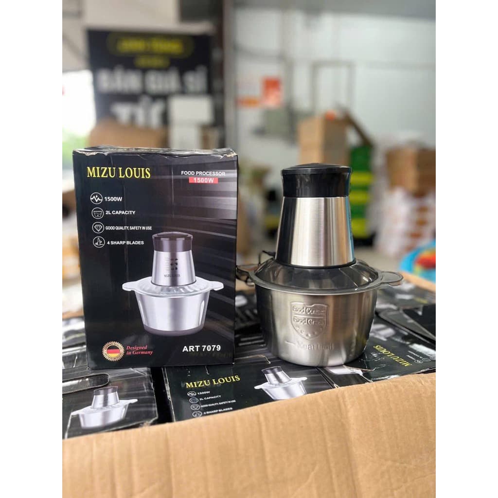 MÁY XAY 2L MIZU LOUIS - HÀNG CỐI INOX DÀY ĐẸP