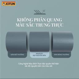 1L - Sơn phủ tường nội thất siêu cao cấp Jotun Majestic Đẹp nguyên bản - Siêu Mờ - 5