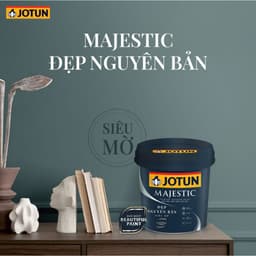 1L - Sơn phủ tường nội thất siêu cao cấp Jotun Majestic Đẹp nguyên bản - Siêu Mờ - 4