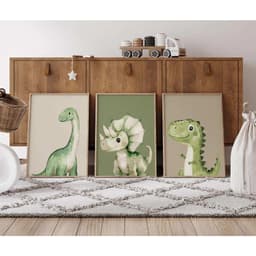 Set 3 tranh treo tường trang trí phòng trẻ em - Bộ tranh canvas treo phòng ngủ cho bé họa tiết đáng yêu NEW2837 8