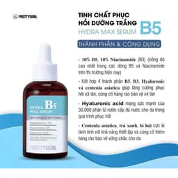 Serum B5 Prettyskin Hydra Max Tinh Chất Phục Hồi Dưỡng Trắng - 50ml 5