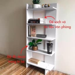 Kệ Gỗ Tiện Dụng 5 Tầng cao 1M2 và Kệ đựng đồ đa Năng 4 Tầng Nhựa ABS Có Bánh Xe 2